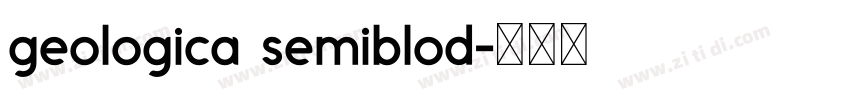 geologica semiblod字体转换